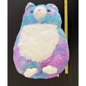 KELLYTOY TIE DYE PURPLE BLUE CUDDLE KITTY CAT STUFFED ANIMAL PLUSH CIRCA 2017